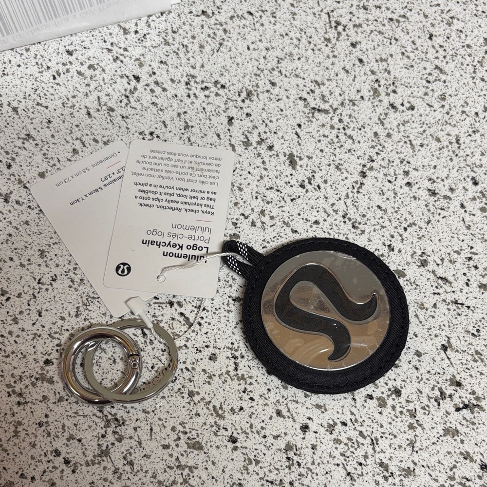 NWT Lululemon Logo Keychain